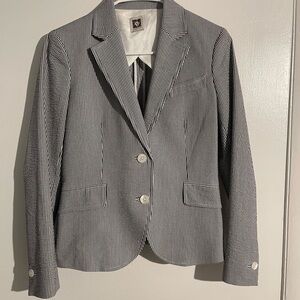 Anne Klein Black and White Striped Blazer

New without tags